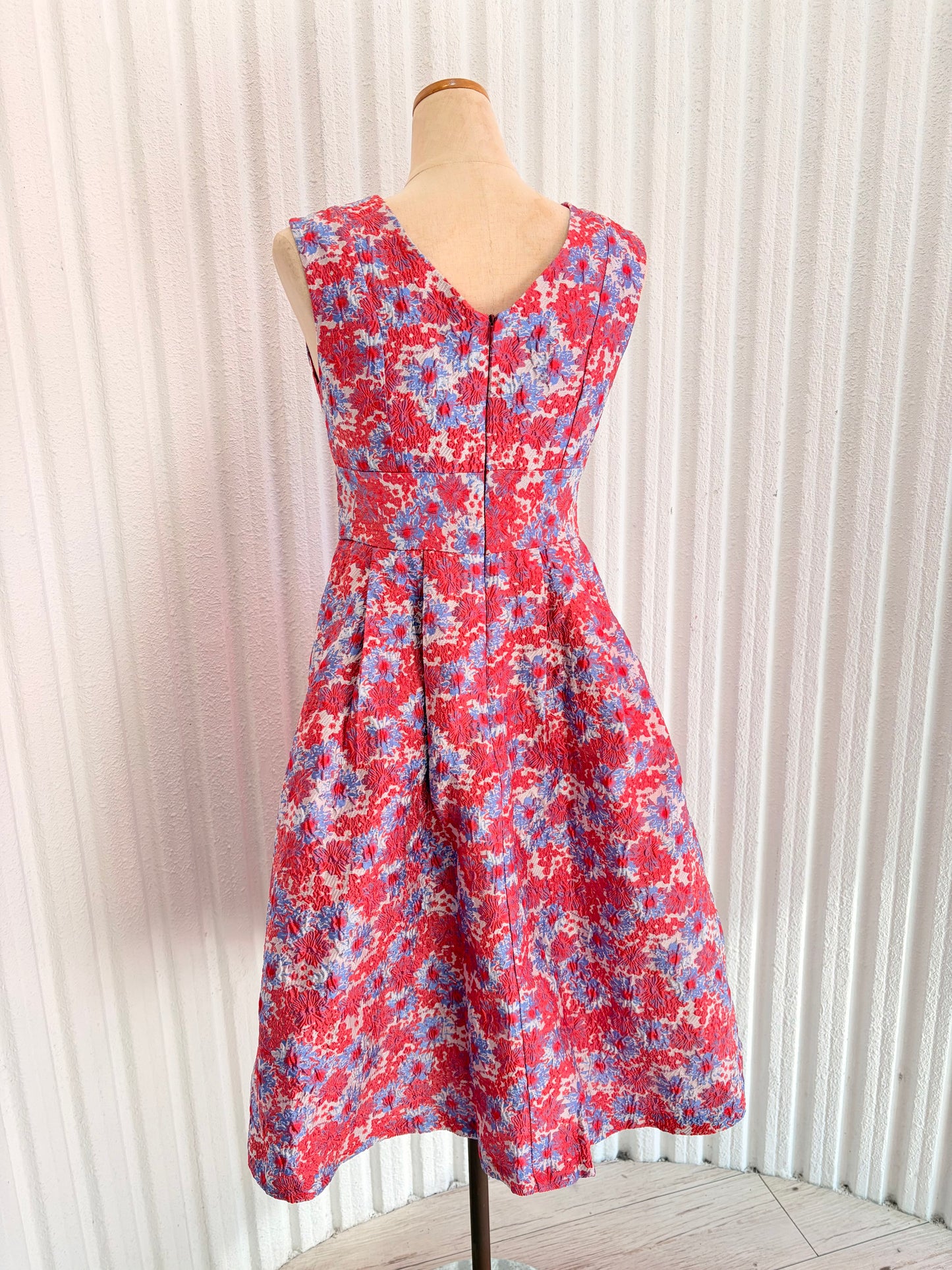 Flared Dress (Pink Pattern)