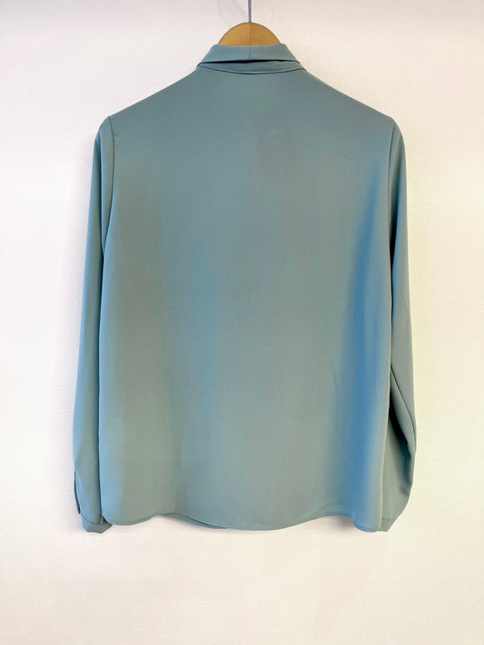 Plain Bowtie Blouse (Green)