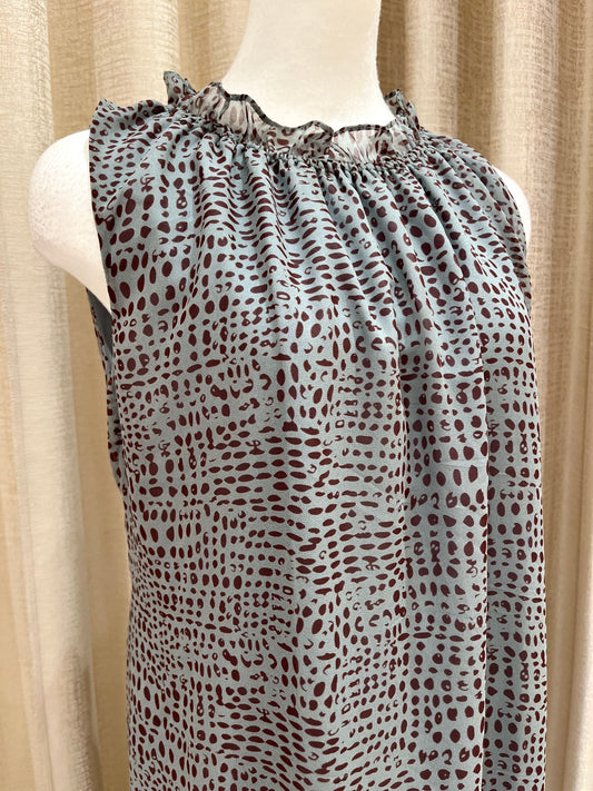 1点限定再入荷 襟フリルリラックスワンピース