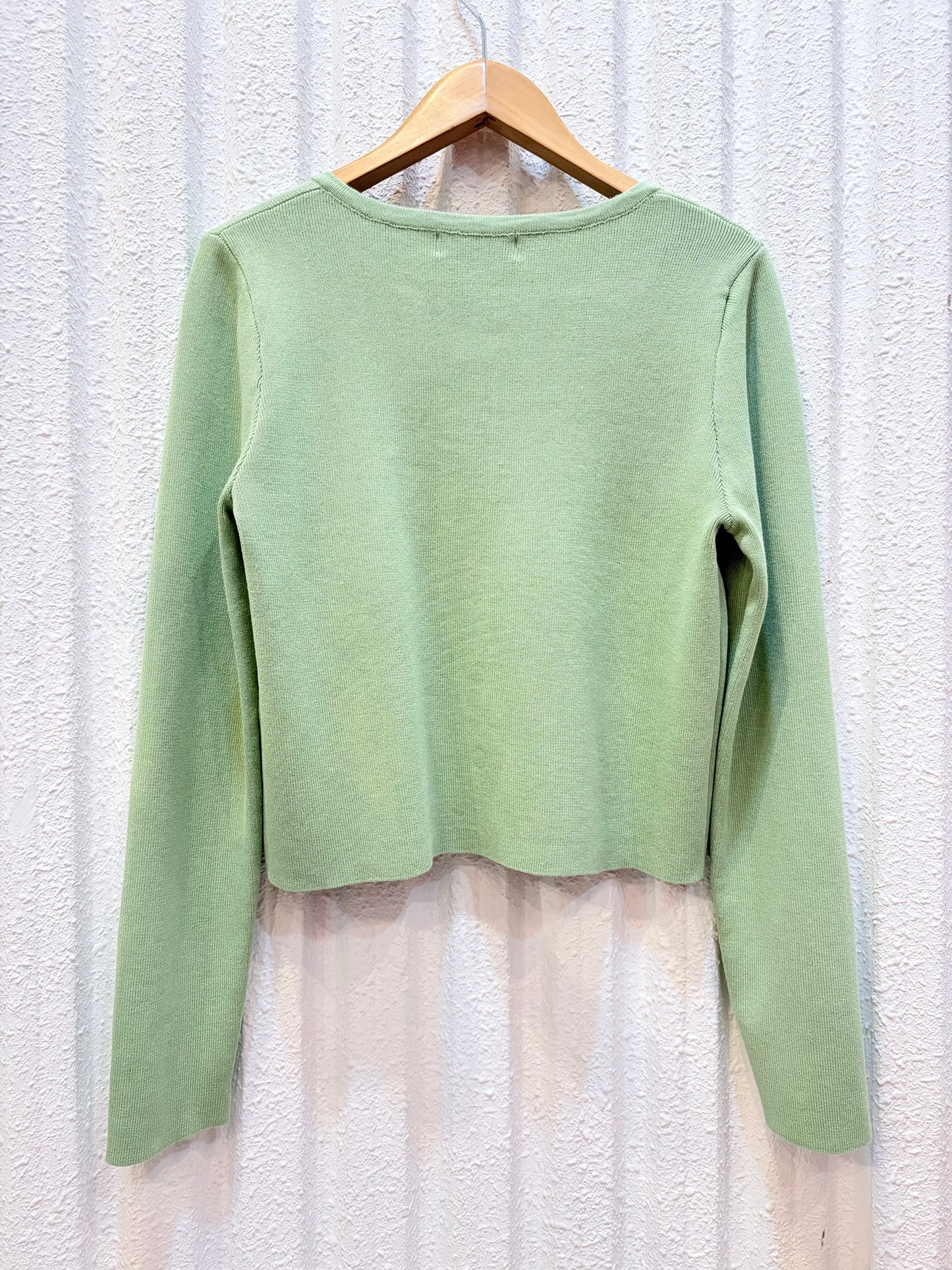 ショート丈カーディガン〈ミントグリーン〉