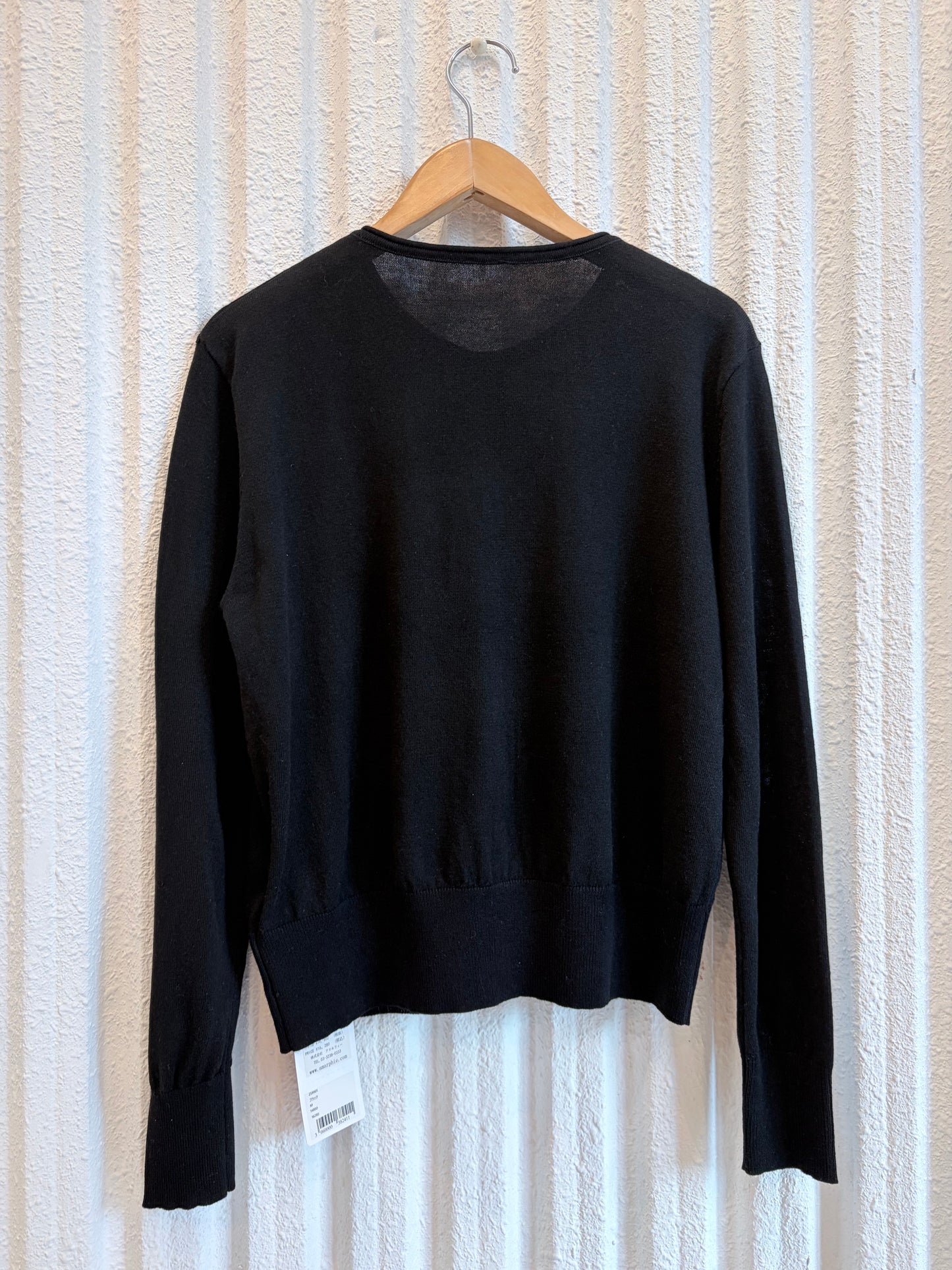 シルク混カーディガン〈ブラック〉