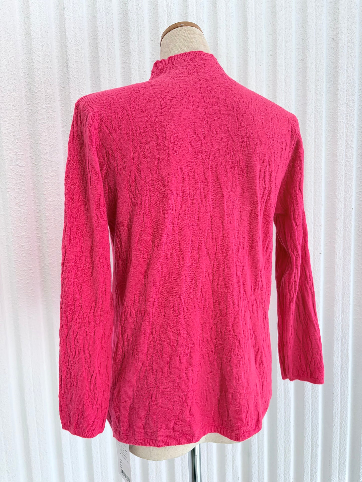 100% 人造丝针织上衣(深粉色)