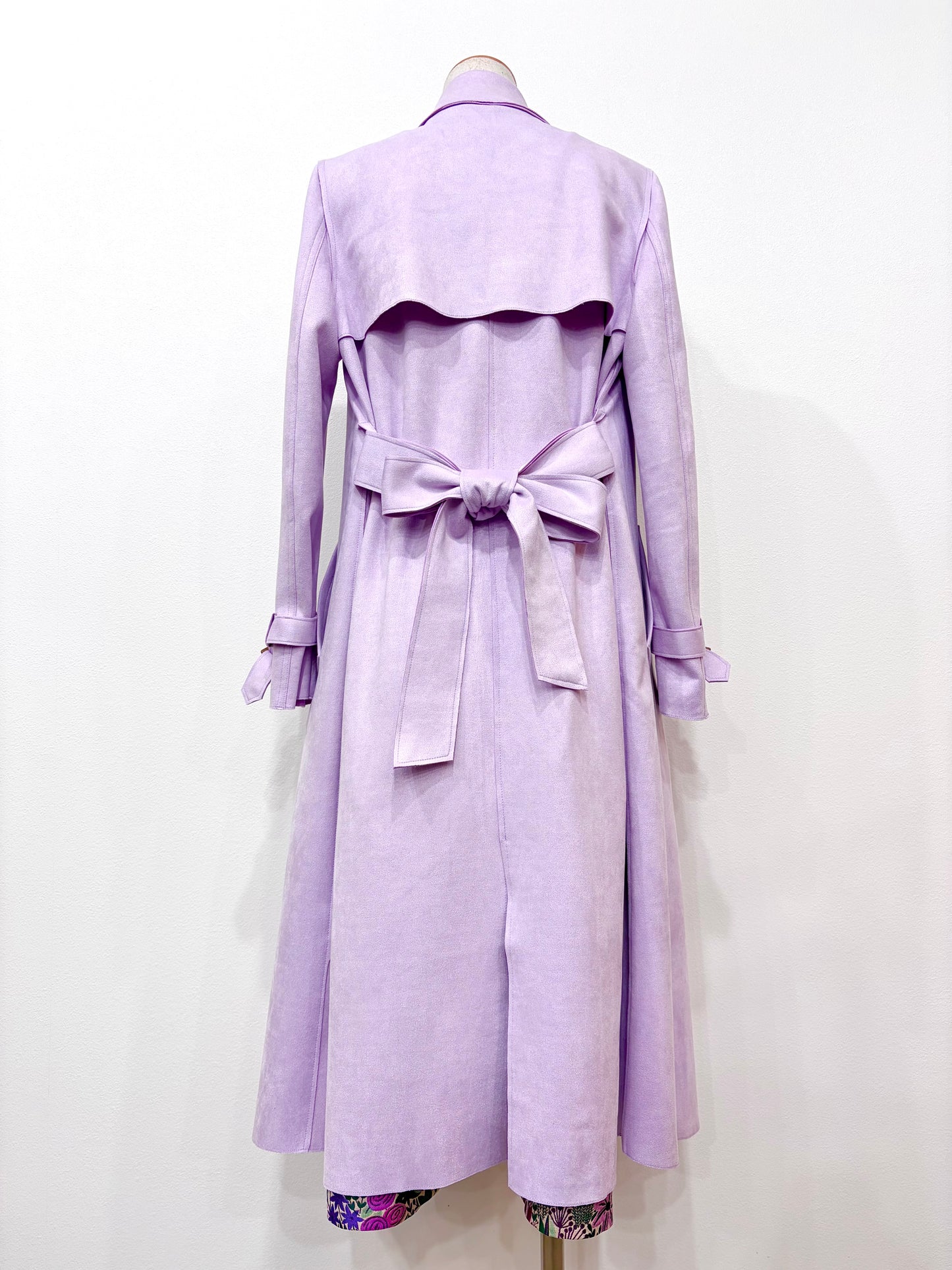 スエード調コート