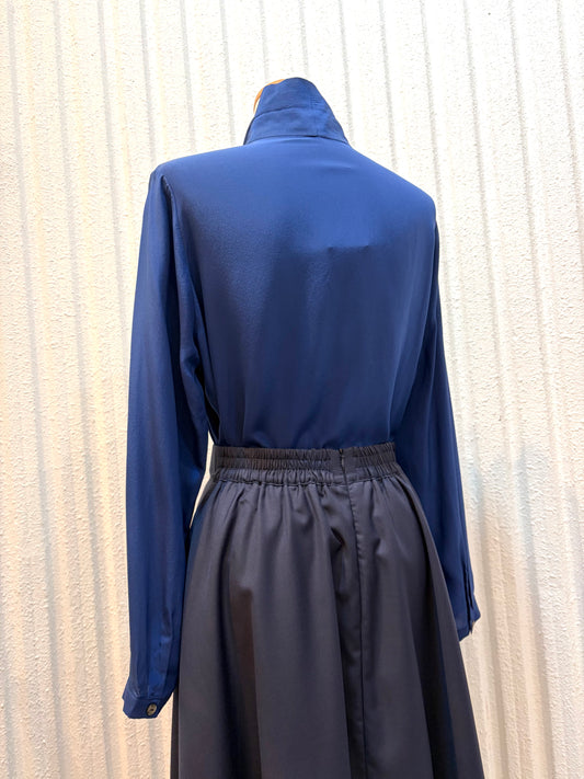 1点限定 シルク100%ボウタイブラウス