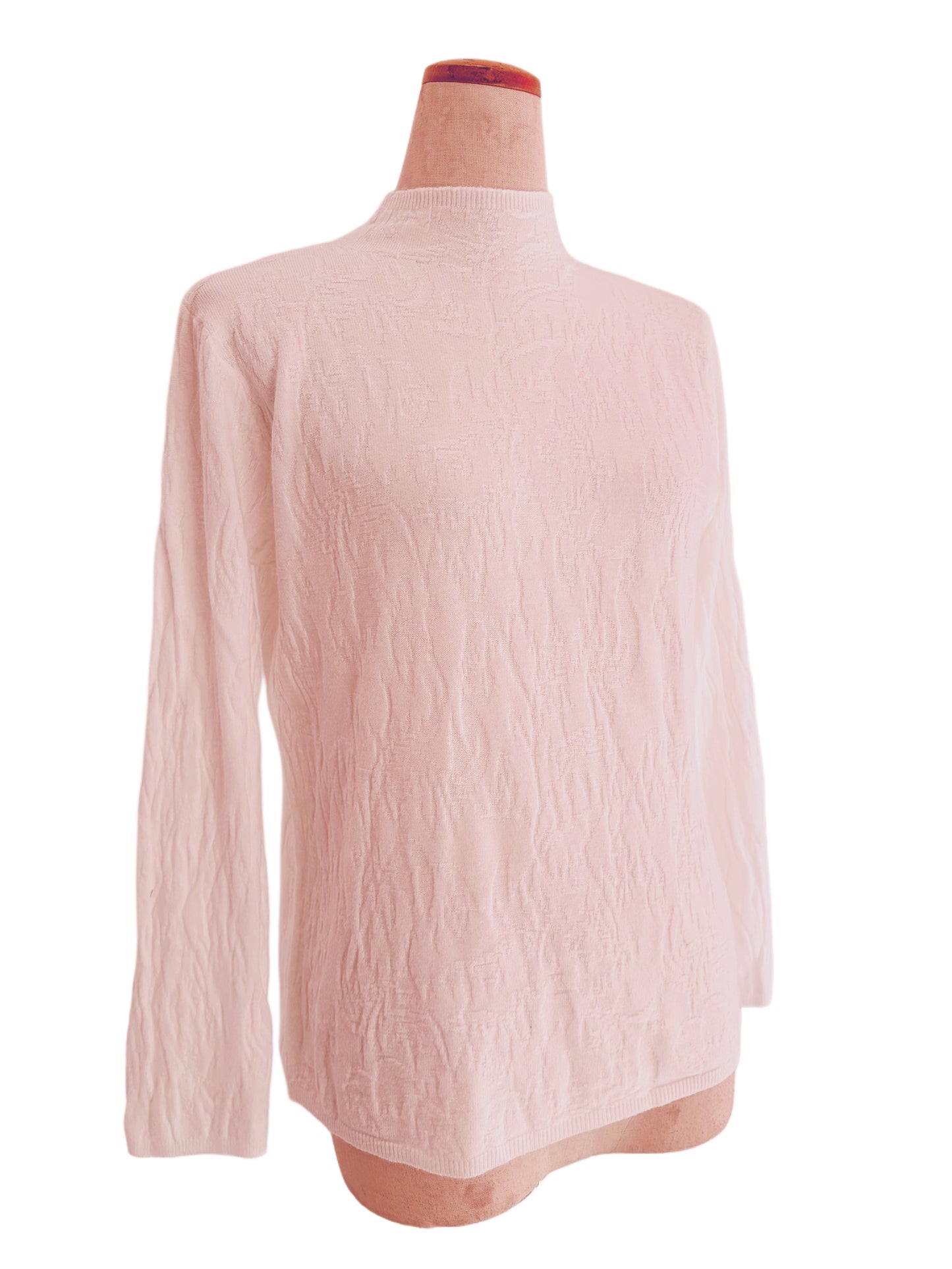 100% 人造丝针织上衣(粉色)