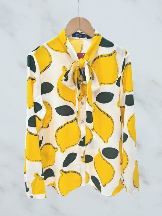 Bow tie blouse (size M) (size L)