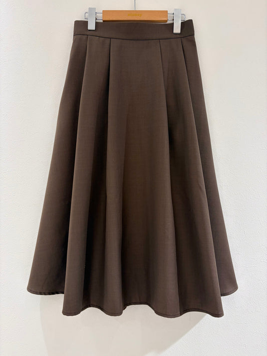 フレアースカート〈ブラウン〉