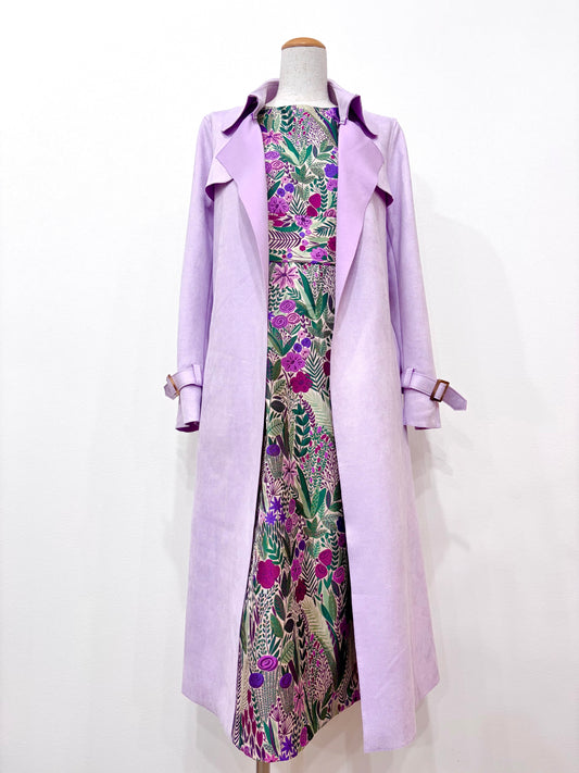 スエード調コート