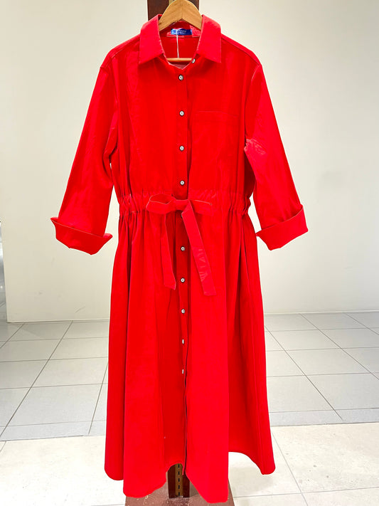 コートドレス〈オレンジ赤〉