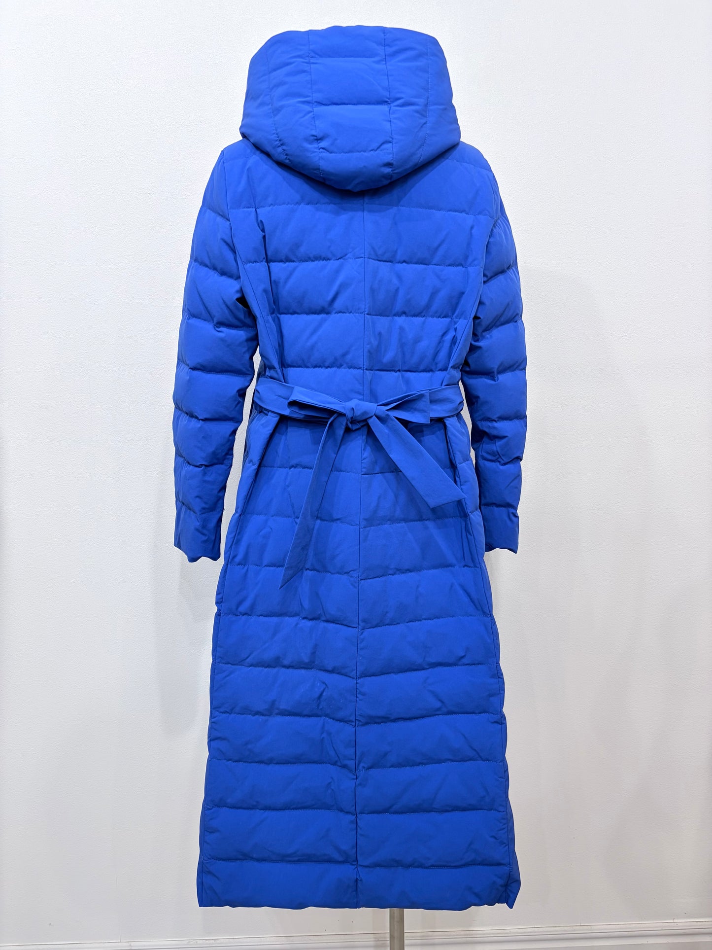 Hooded Down Coat (Blue)