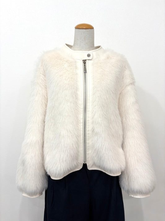 【一点もの】ジップアップファーブルゾン