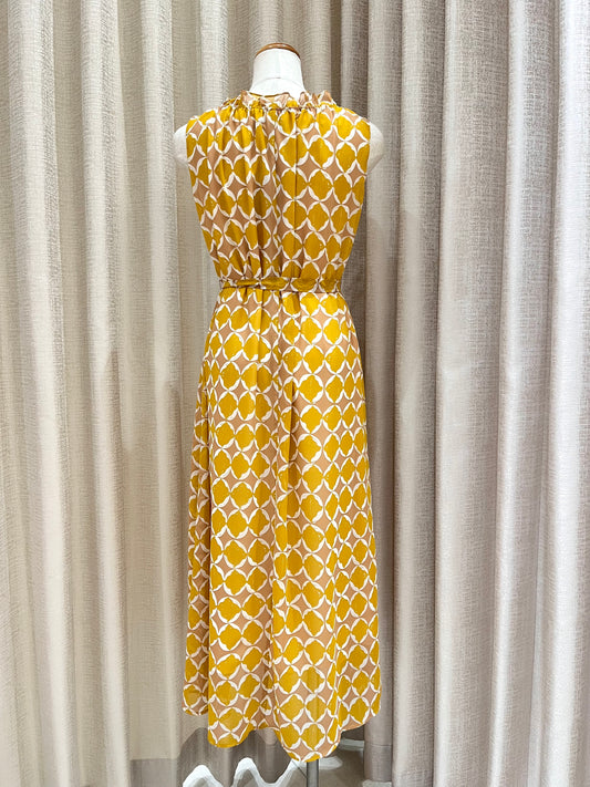 Lサイズ再入荷 襟フリルリラックスワンピース