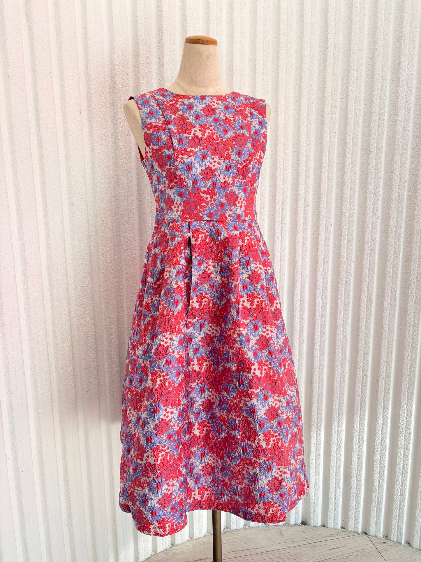 Flared Dress (Pink Pattern)