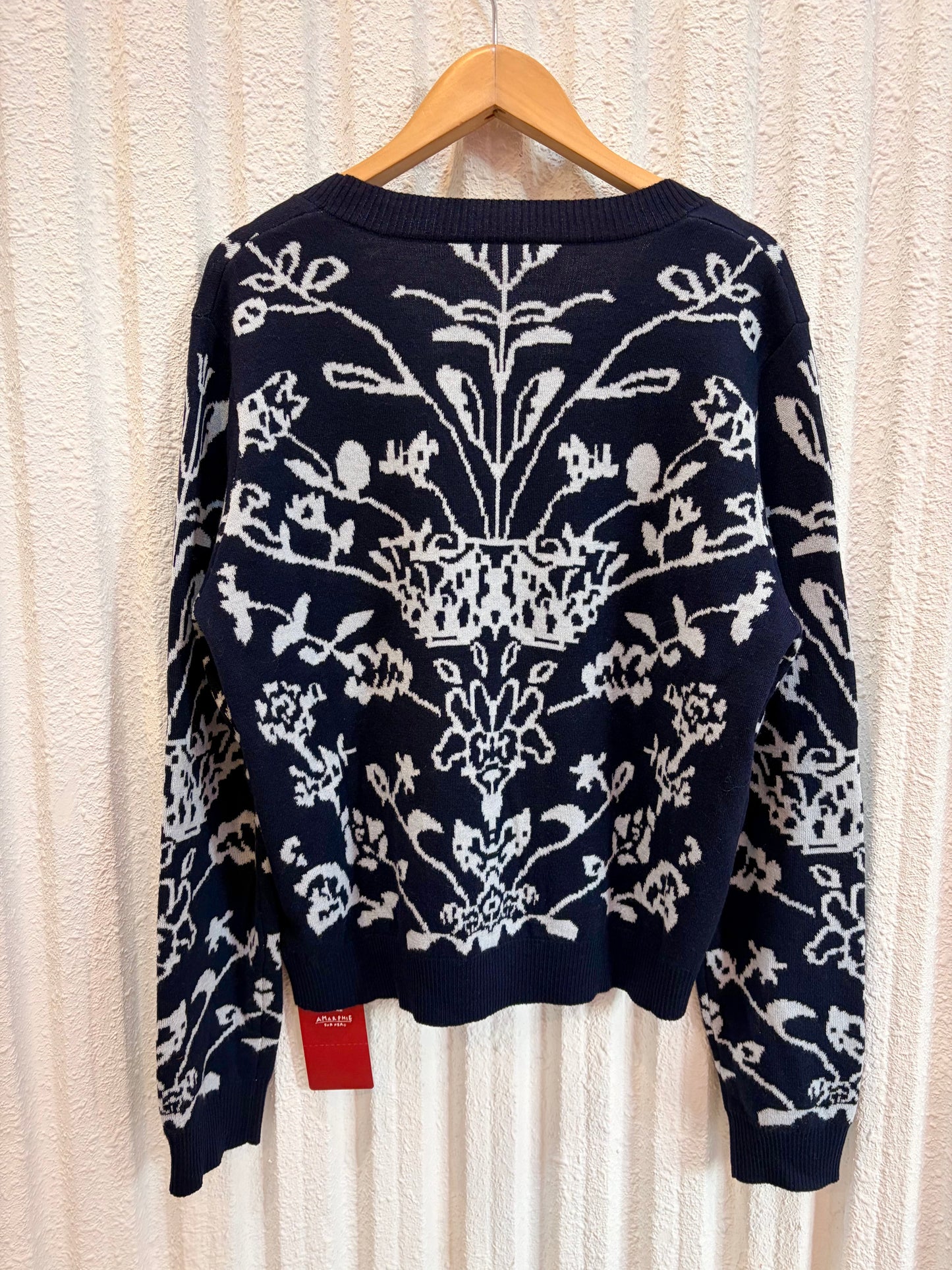 ウールカーディガン〈ネイビー〉