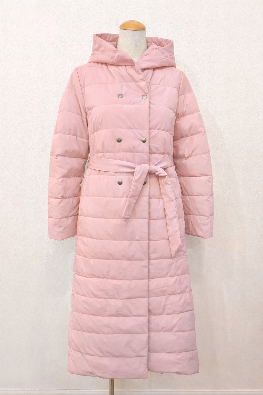 hooded down coat