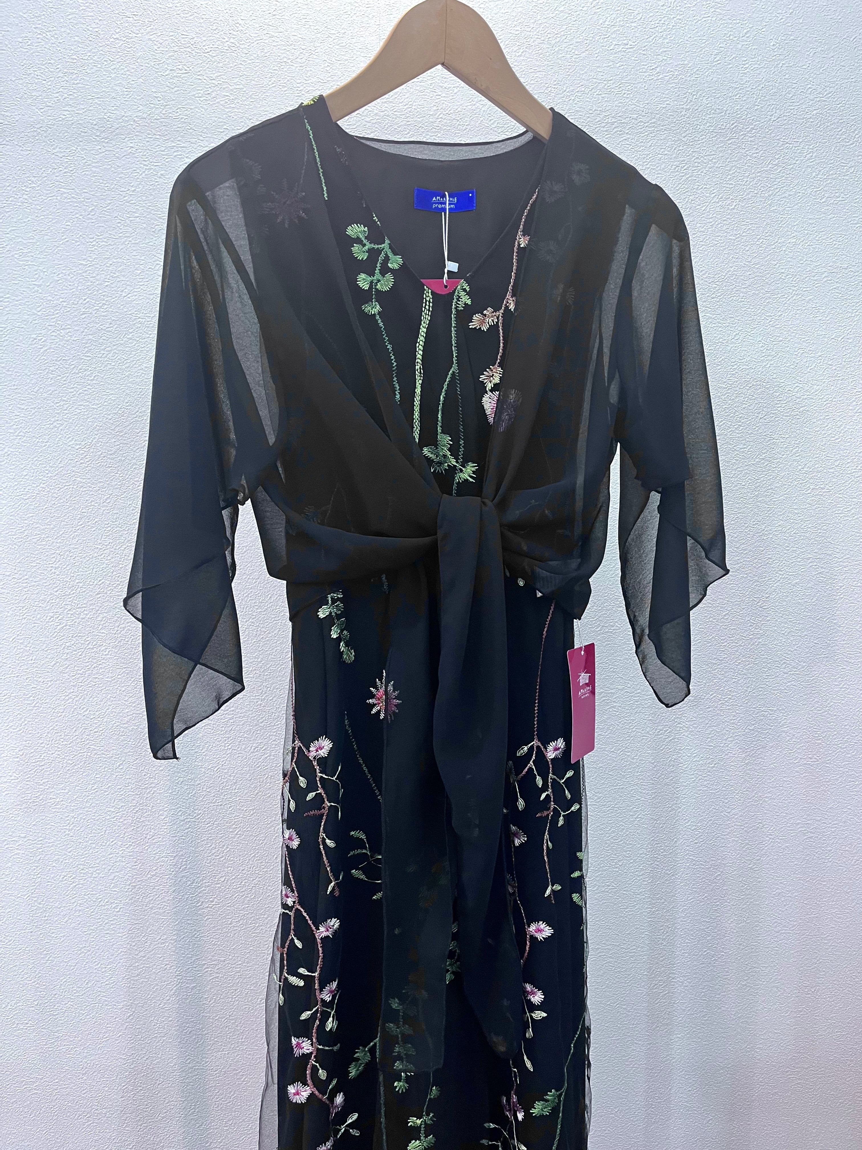 【Shuri】 AMARPHIE　シャツコート　ワンピース トレンチカラーブロック長袖シャツワンピース(505743636