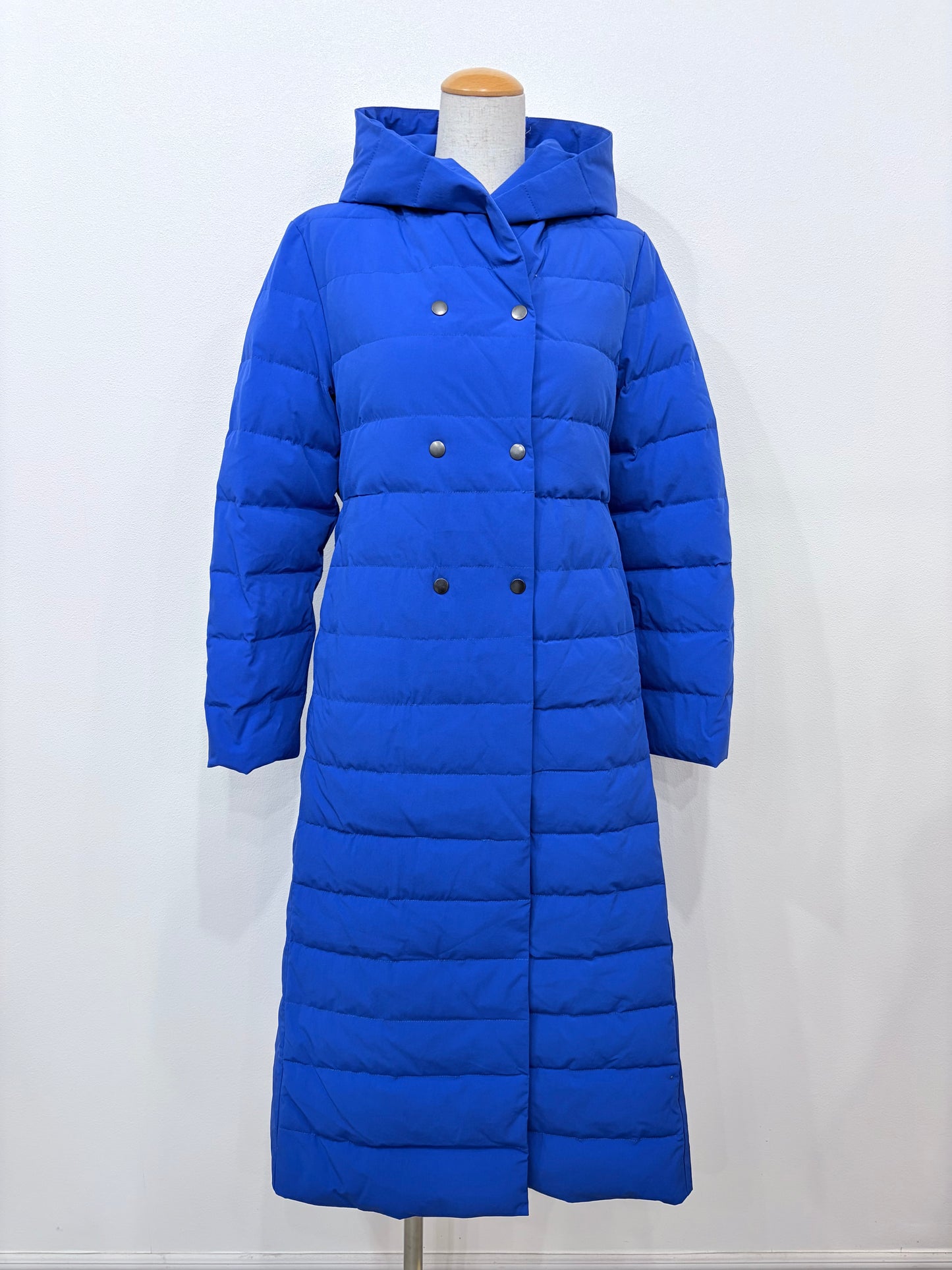 Hooded Down Coat (Blue)