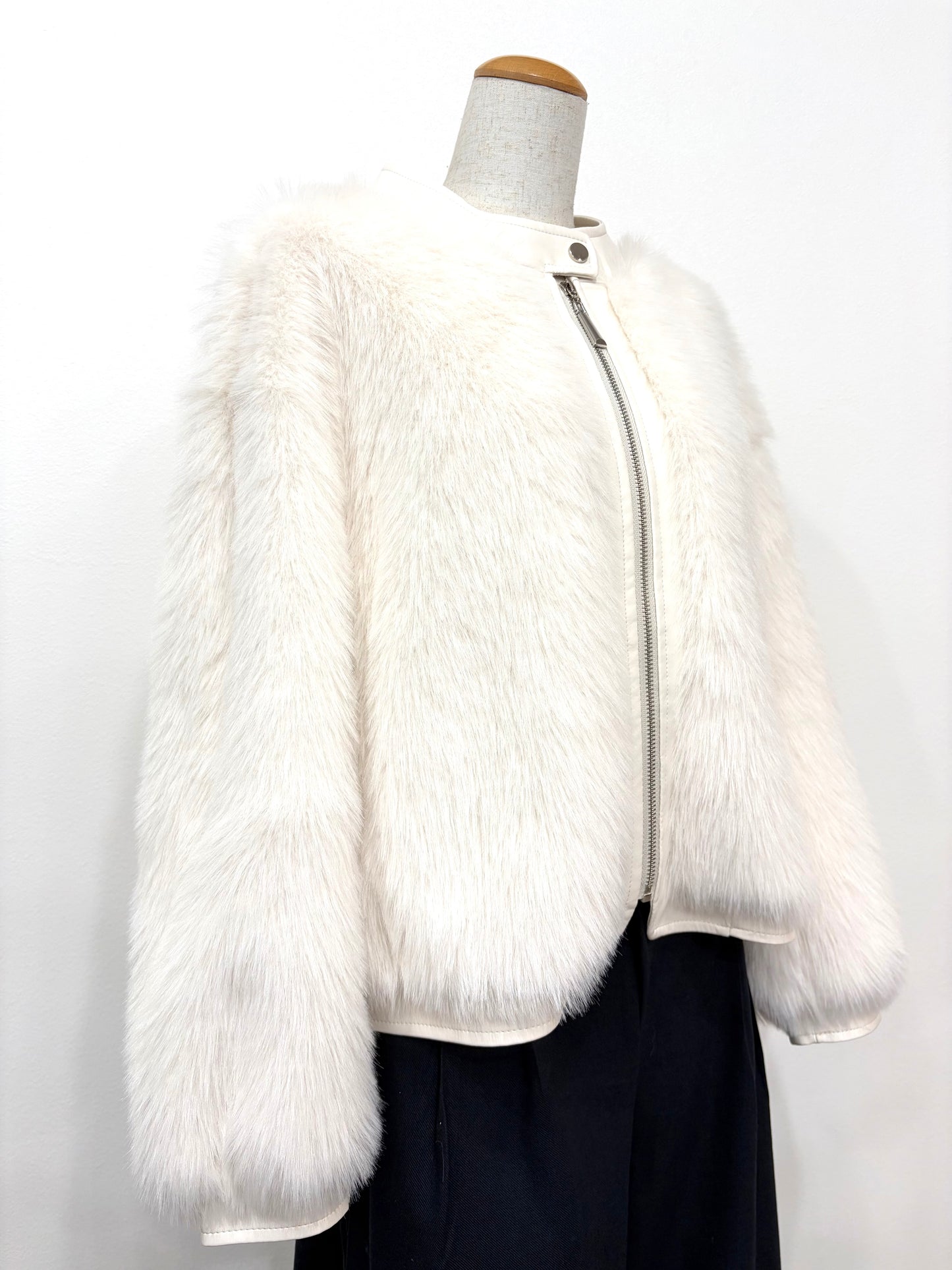 【一点もの】ジップアップファーブルゾン