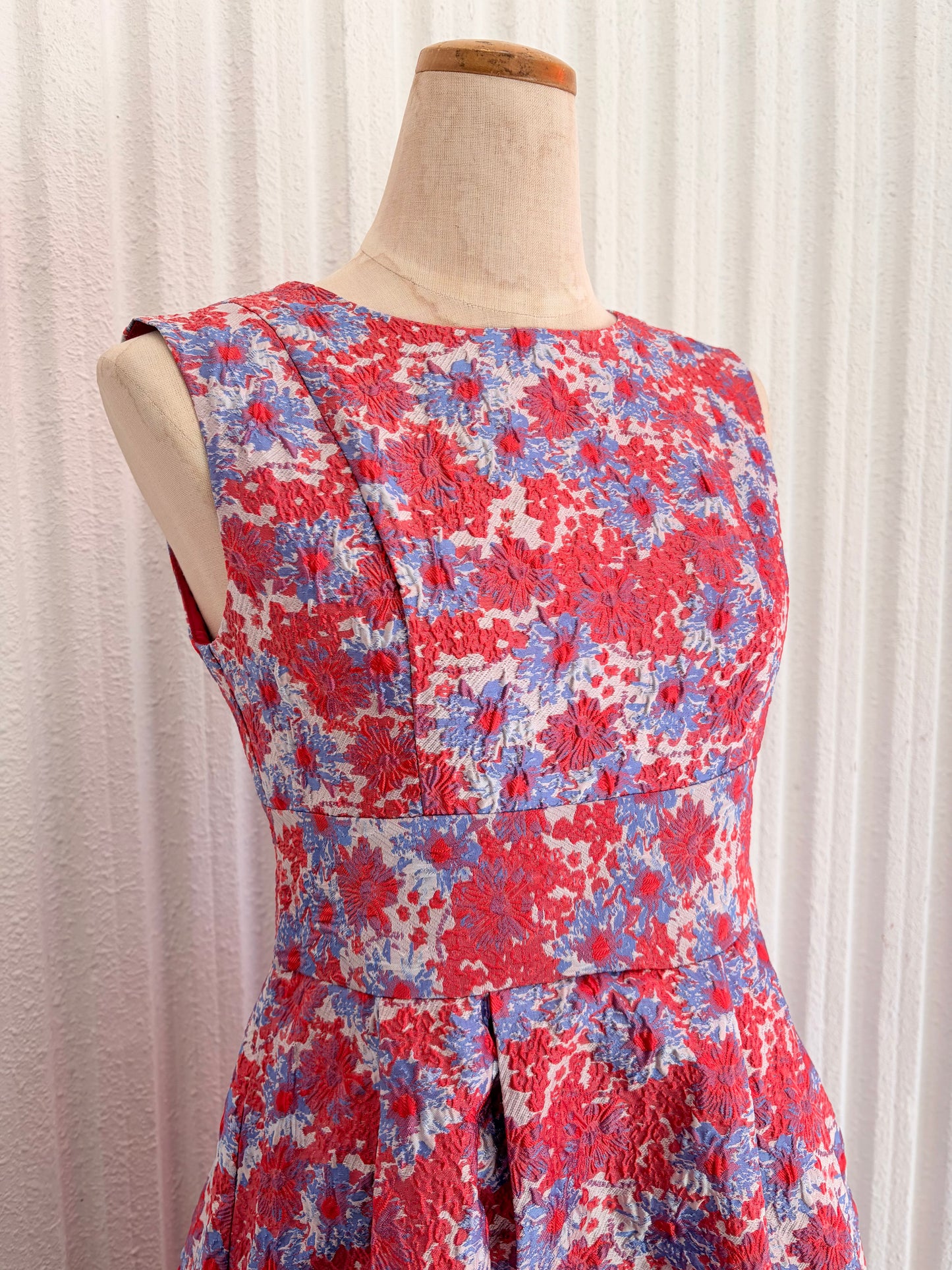 Flared Dress (Pink Pattern)