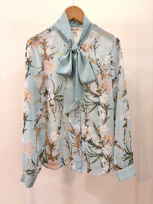 ML1点限定 再入荷 ボウタイブラウス