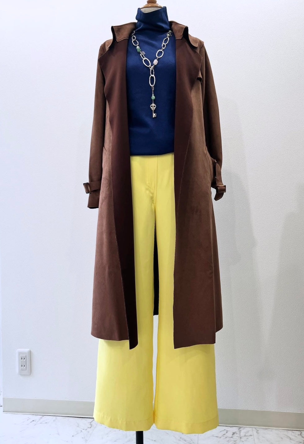 新品タグ付【AMARPHIE premium】 シャツコートワンピース 羽織 緑 アマルフィー オンラインショップ / AMARPHIE Online Shop