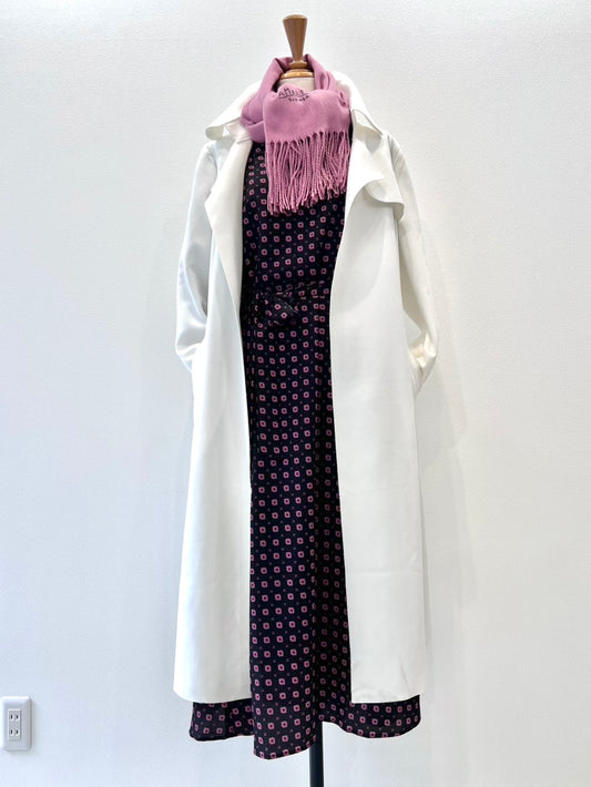 スエード調コート〈ホワイト〉