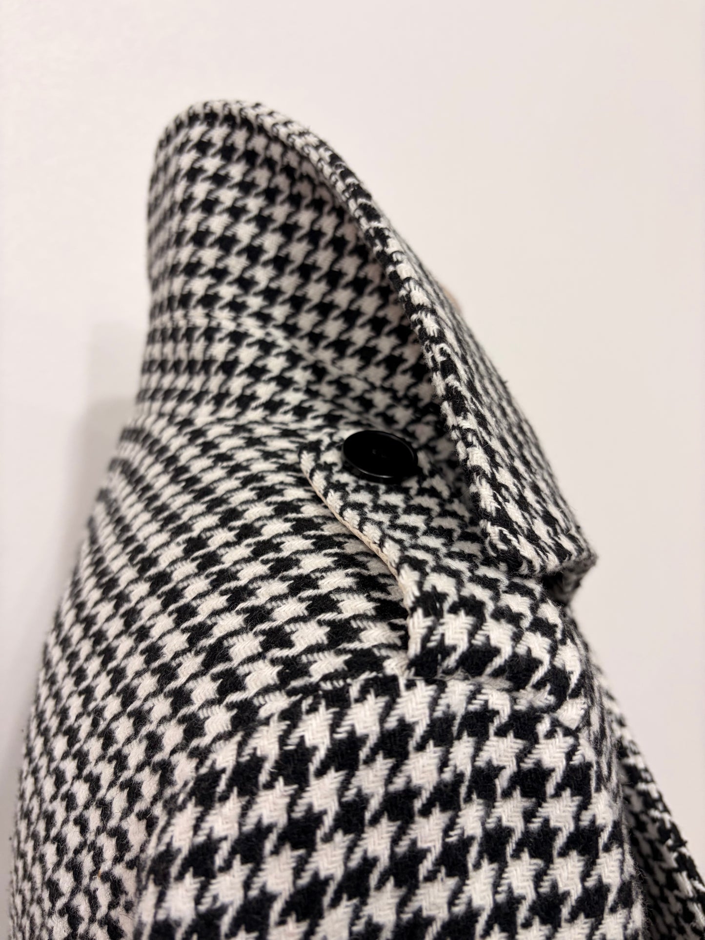 Houndstooth long coat