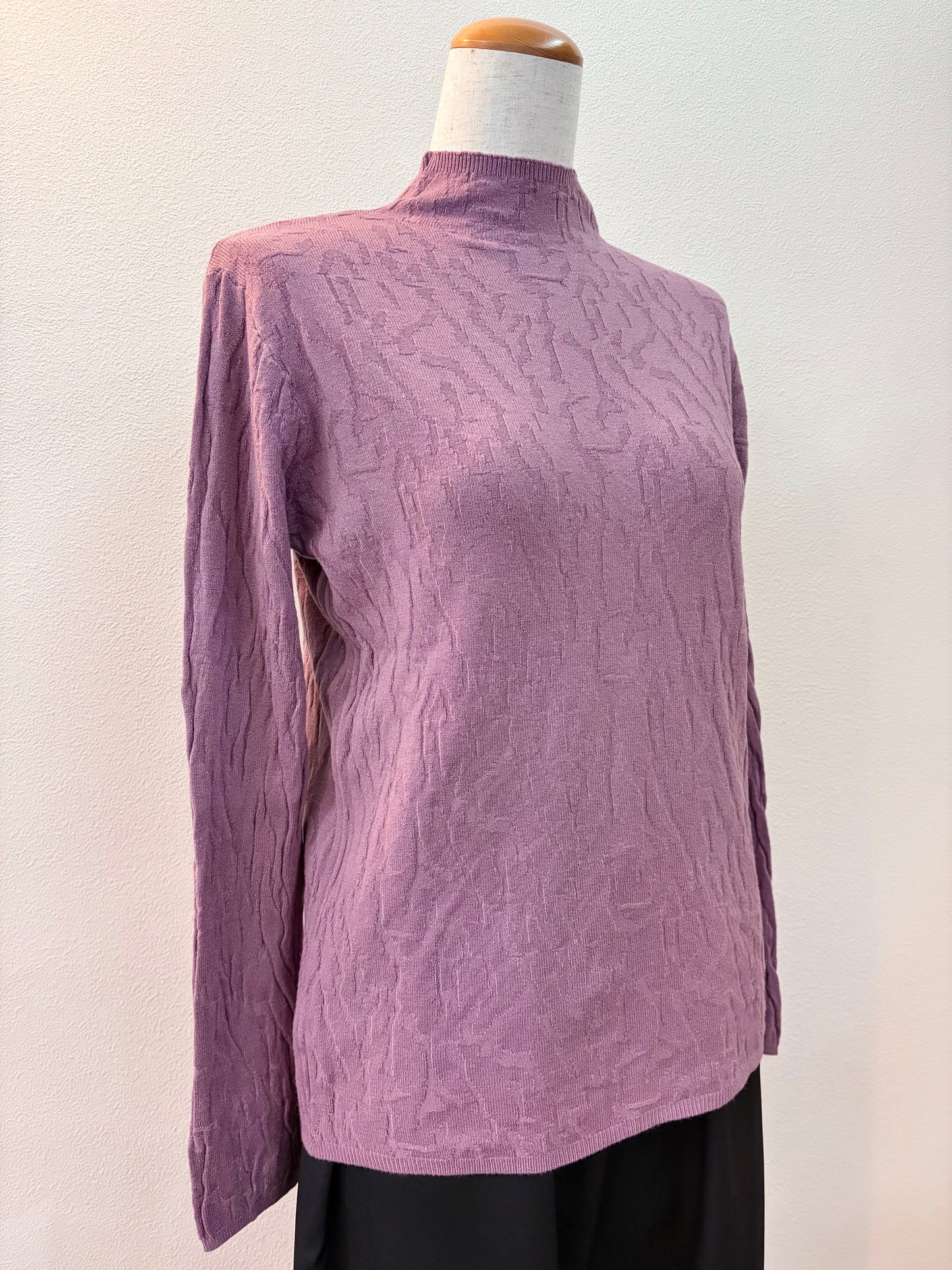 100% 人造丝针织上衣（紫色）