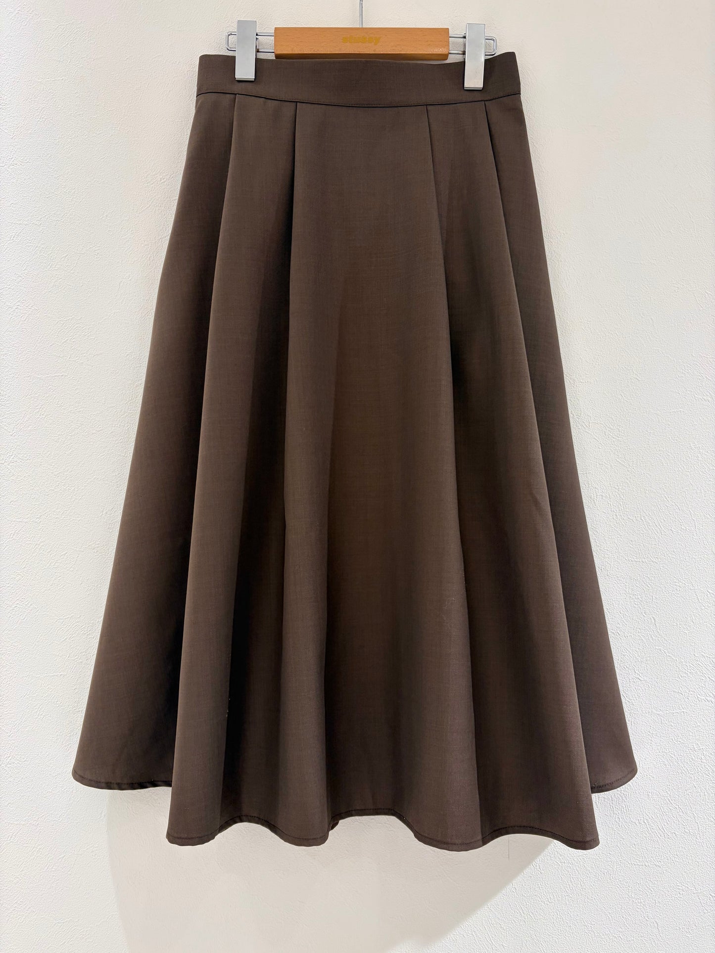 フレアースカート〈ブラウン〉