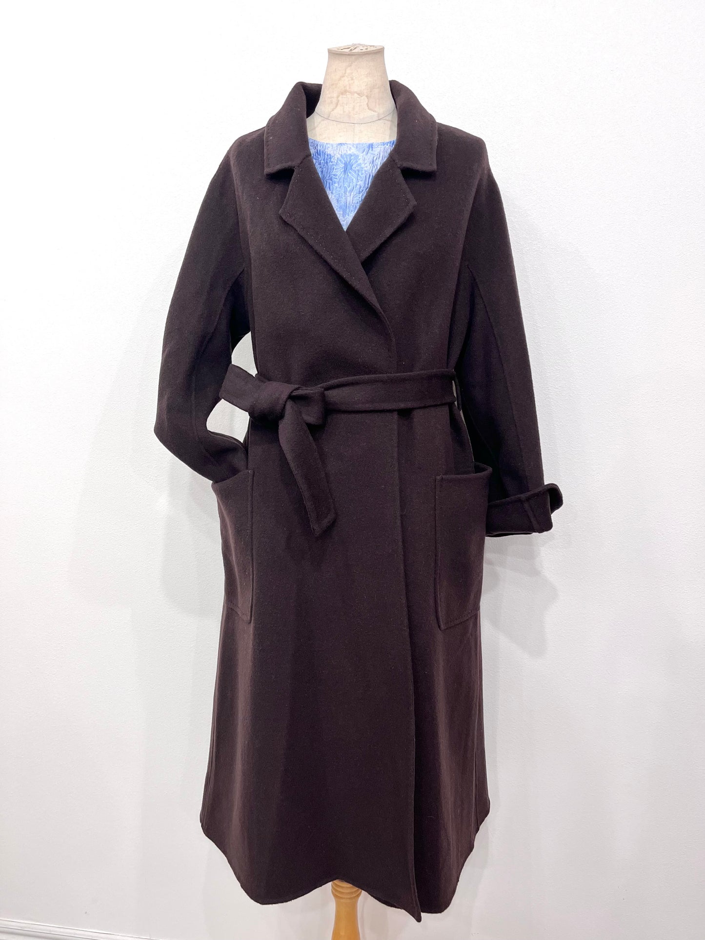 ウール100%一枚仕立てコート