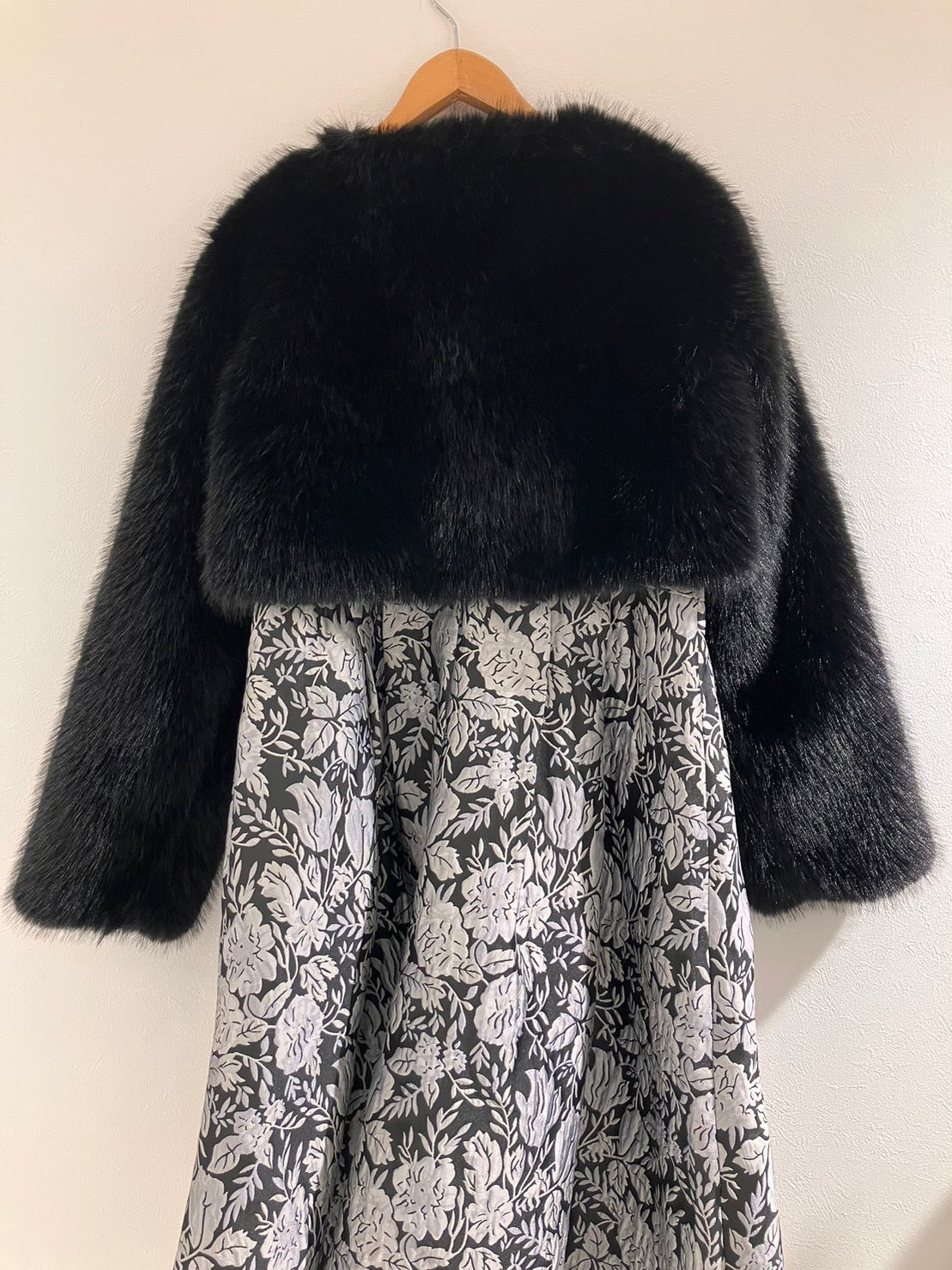 Faux Fur Bolero (Black)