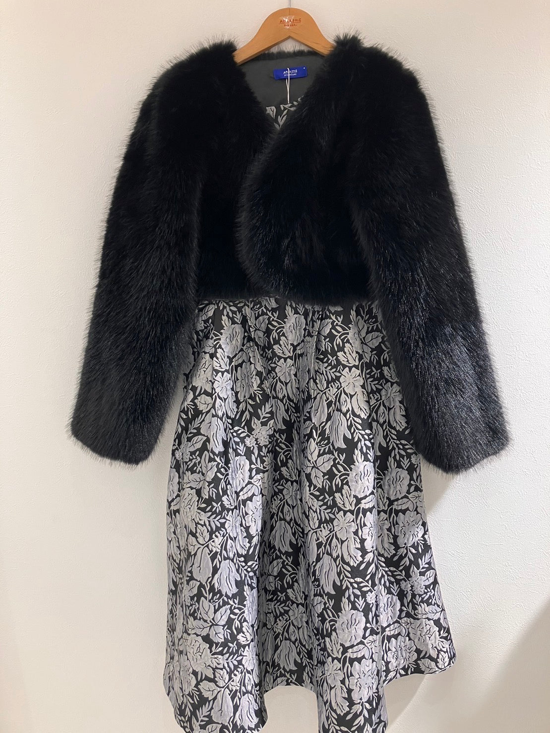 Faux Fur Bolero (Black)
