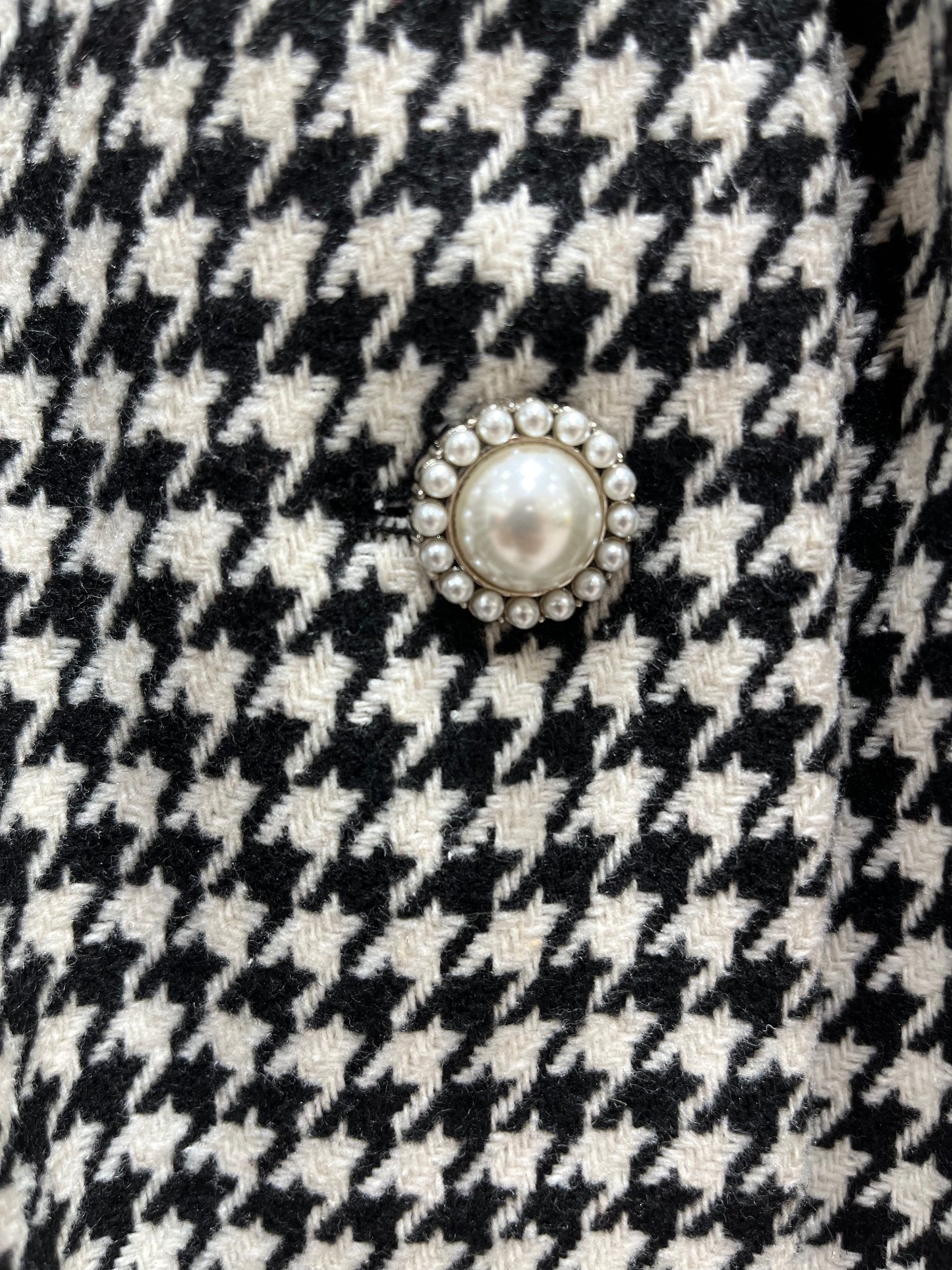 千鳥格子コート〈レッド〉